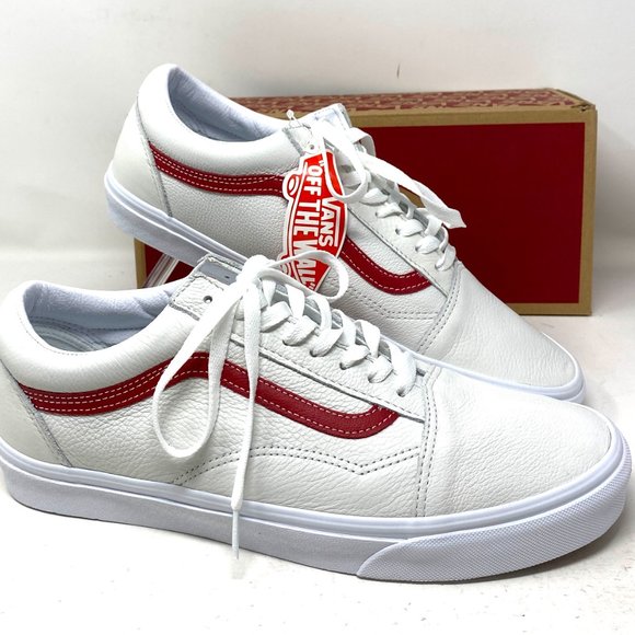 🌿 SPRING SALE 🌿 VANS Old Skool Leather Pop White Men’s Size 11.5 VN0A5AO92HL - Picture 9 of 10